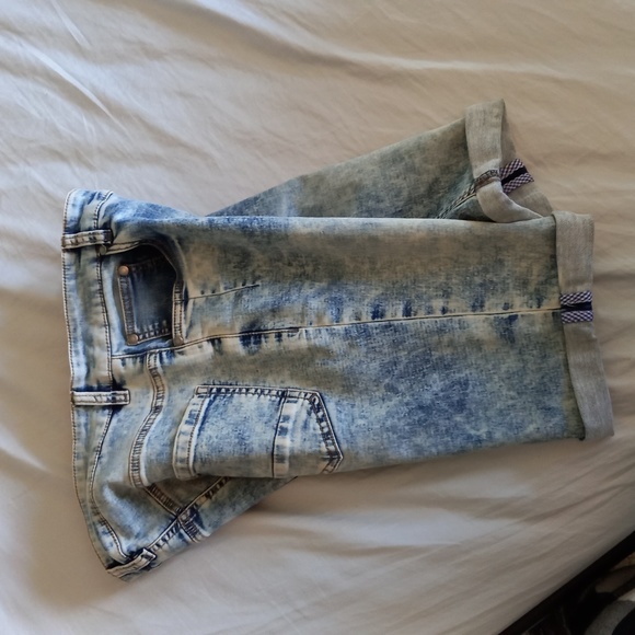 Suko Acid Wash Jean Shorts 30 Waist - Picture 5 of 5